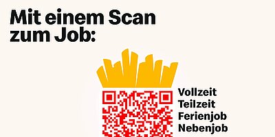 Plakatmotiv von McDonalds zur Personalgewinnung