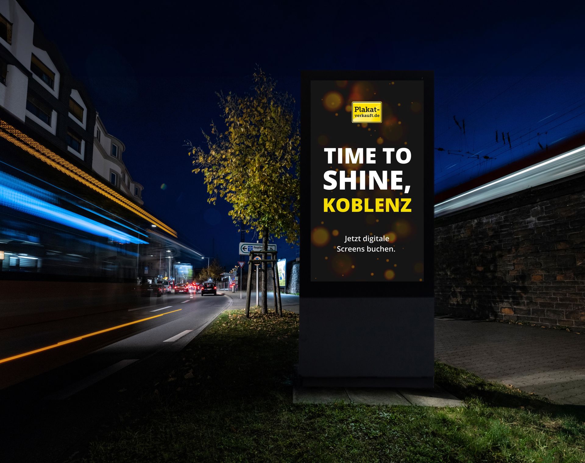 Digitales Citylight-Poster - Löhrstraße Bahnhof Digitales Citylight-Poster - Löhrstraße Bahnhof