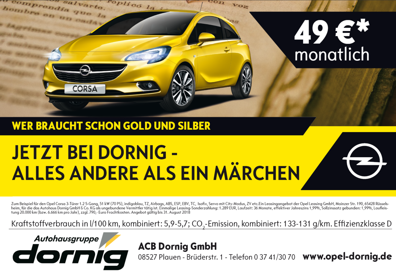Plakatmotiv der Autohausgruppe Dornig aus Plauen – starke Autohauswerbung mit Plakat-verkauft.de.