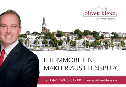 Plakatmotiv für Außenwerbung von dem Immobilienmakler aus Flensburg