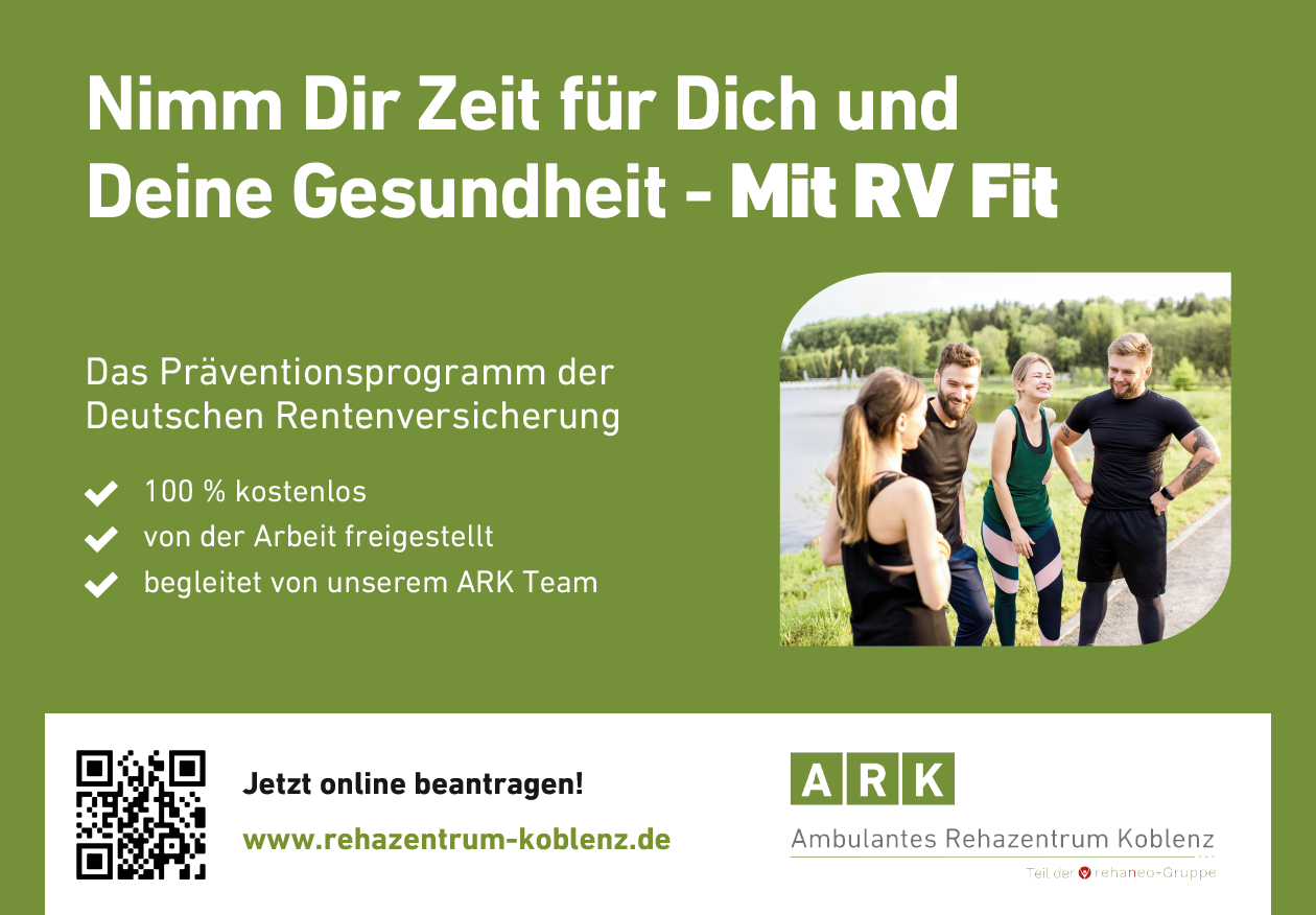 Plakatmotiv vom Ambulanten Rehazentrum Koblenz – erfolgreiche Außenwerbung realisiert mit Plakat-verkauft.de.