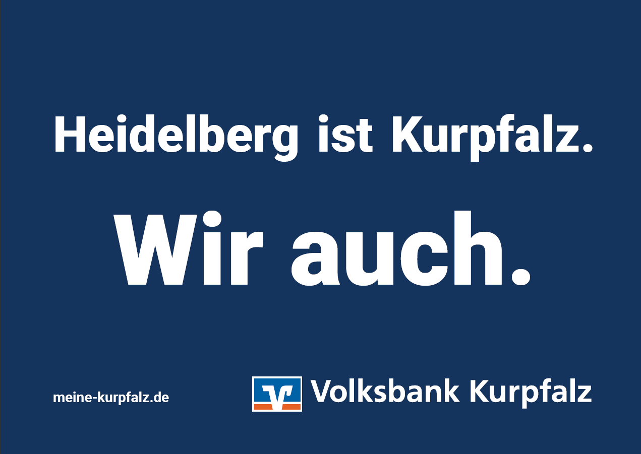 Plakatmotiv der Volksbank Kurpfalz in Heidelberg – Finanzwerbung umgesetzt mit Plakat-verkauft.de.