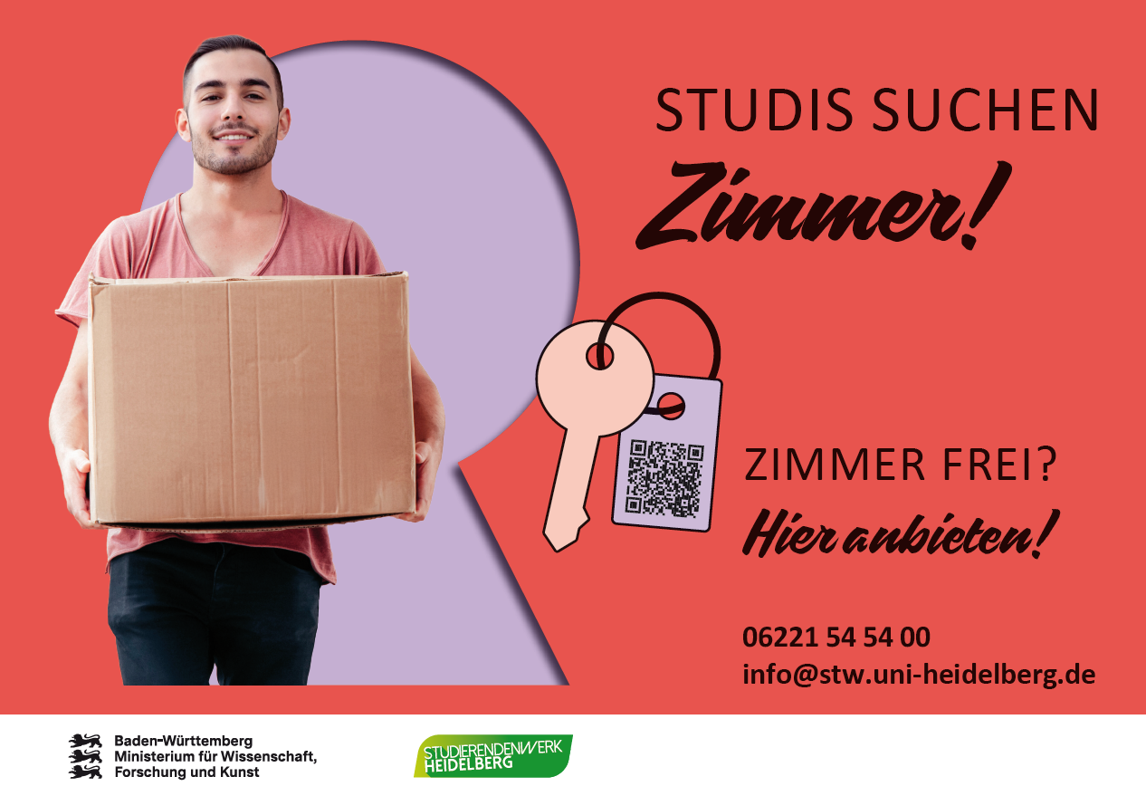 Plakatmotiv vom Studierendenwerk Heidelberg – Plakatwerbung für Studenten realisiert mit Plakat-verkauft.de.